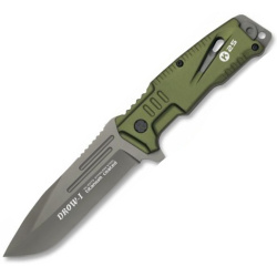 RUI-K25 Nôž s pevnou čepeľou DROW-I 12 - zelený (32173)