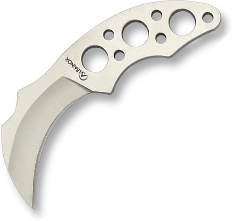 Nôž s pevnou čepeľou na krk ALBAINOX ABS pendant - strieborný (32400)