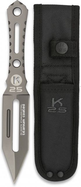 Vrhací nôž K25 19 - šedý (32375)