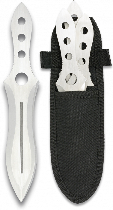 ALBAINOX Vrhací nôž 11,4cm, sada 3ks - satin (32061)