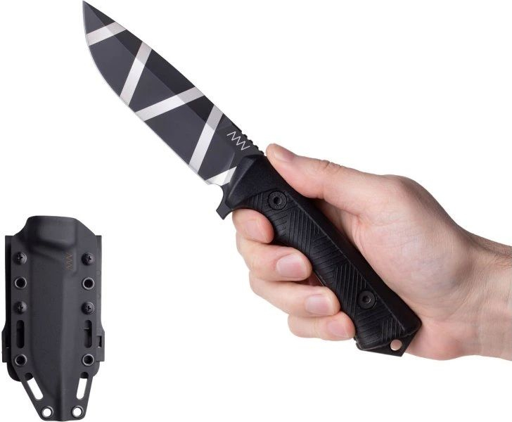 ANVKnives Nôž s pevnou čepeľou P250 Sleipner/GRNPU Black Camo - black (ANVP250-001)