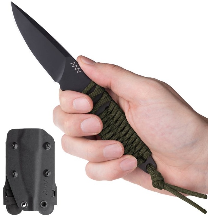 ANVKnives Nôž s pevnou čepeľou P100 Sleipner/Cerakote - olivový (ANVP100-039)