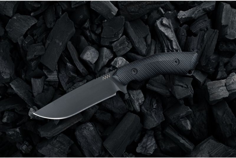ANVKnives Nôž s pevnou čepeľou M200 N690C/G10 DLC - čierny (ANVM200-001)