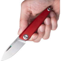 ANVKnives Zatvárací nôž Z050 Sleipner/Dural SW Slipjoint - červený (ANVZ050-002)