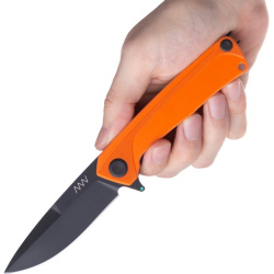 ANVKnives Zatvárací nôž Z100 Sleipner/G10 DLC Liner - oranžový (ANVZ100-035)