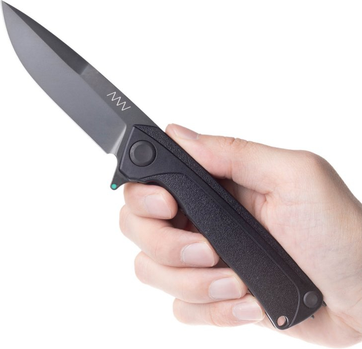 ANVKnives Zatvárací nôž Z100 BB - Sleipner/GRN DLC Liner - čierny (ANVZ100-052)