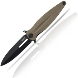 ANVKnives Zatvárací nôž Z400 SLEIPNER G10 DLC LINER LOCK - olivový (ANVZ400-008)