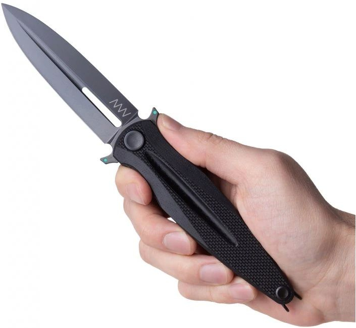 ANVKnives Zatvárací nôž Z400 Sleipner/G10 Liner Lock DLC - black (ANVZ400-015)
