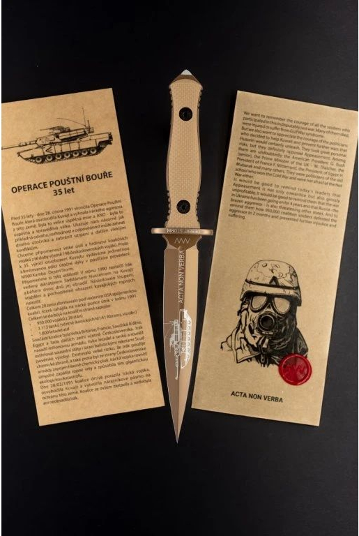 ANVKnives Nôž s pevnou čepeľou M500 Kamba Desert Storm Elmax/G10 - coyote (ANVM500-011)