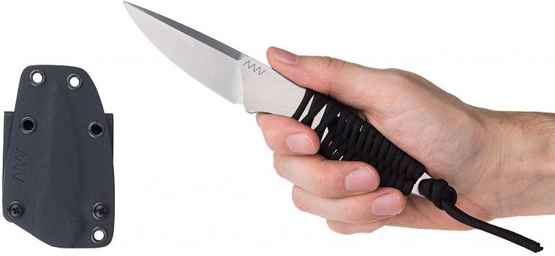 ANVKnives Nôž s pevnou čepeľou P100 N690 SW KYDEX - čierny (ANVP100-002)
