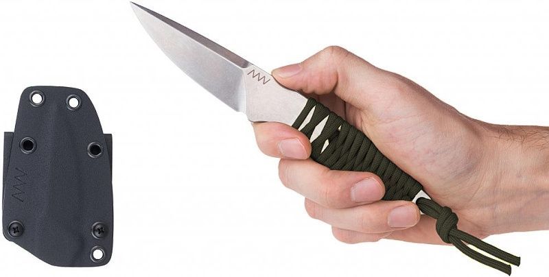 ANVKnives Nôž s pevnou čepeľou P100 N690 SW - olivový (ANVP100-004)