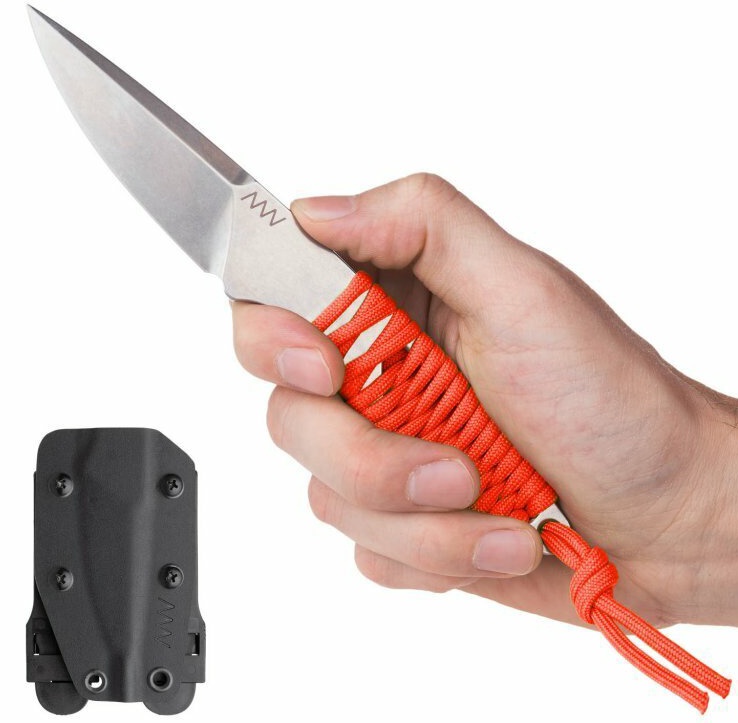 ANVKnives Nôž s pevnou čepeľou P100 N690 SW - oranžový (ANVP100-008)