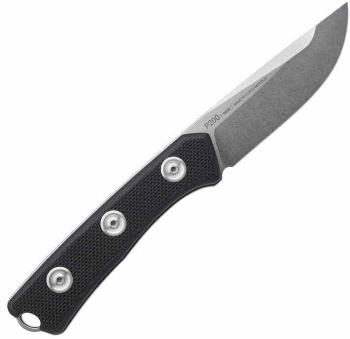 ANVKnives Nôž s pevnou čepeľou P200 Sleipner/G10 SW - čierny (ANVP200-006)