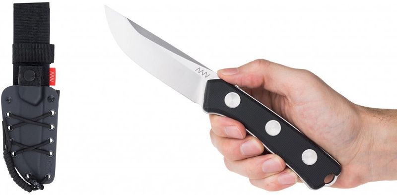 ANVKnives Nôž s pevnou čepeľou P200 N690/G10 SW - čierny (ANVP200-006)