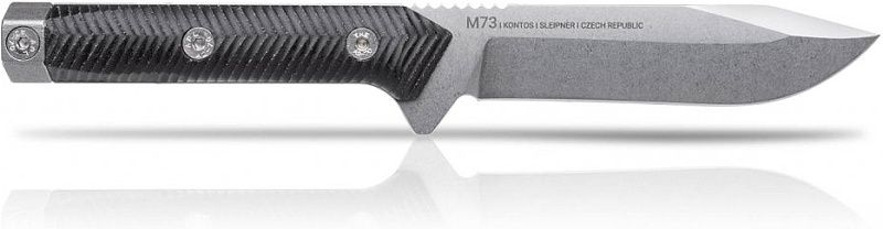 ANVKnives Nôž s pevnou čepeľou M73 Sleipner/Micarta SW - čierny (ANVM73-003)