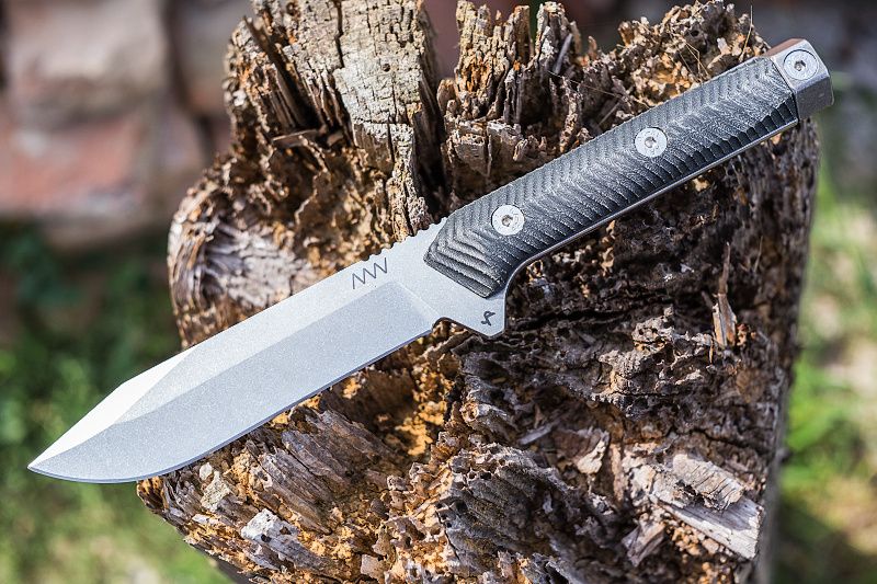 ANVKnives Nôž s pevnou čepeľou M73 Sleipner/Micarta SW - čierny (ANVM73-003)