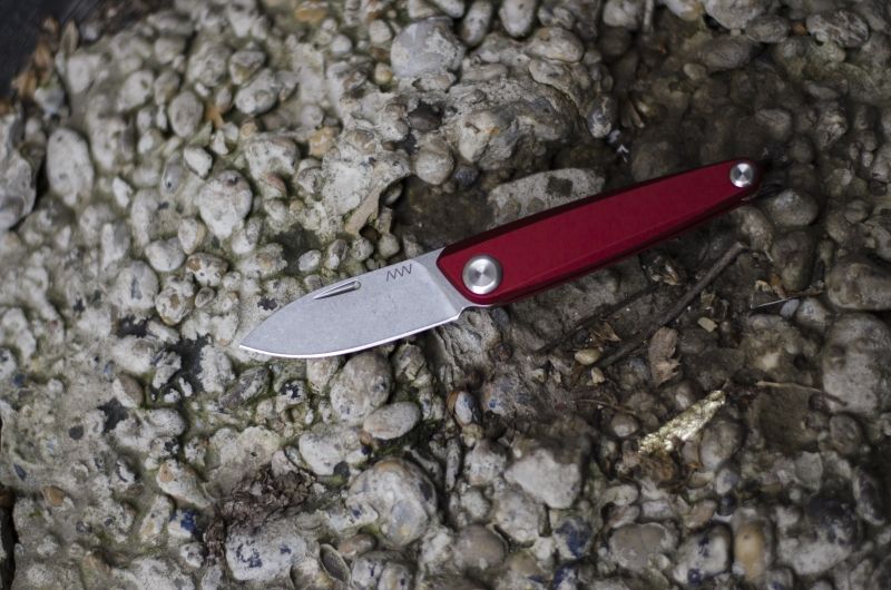 ANVKnives Zatvárací nôž Z050 Sleipner/Dural SW Slipjoint - červený (ANVZ050-002)