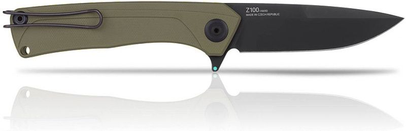 ANVKnives Zatvárací nôž Z100 N690/G10 DLC - olivový (ANVZ100-024)