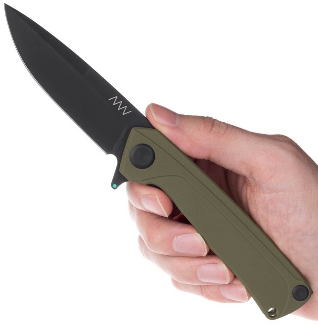 ANVKnives Zatvárací nôž Z100 Sleipner/G10 DLC - olivový (ANVZ100-024)