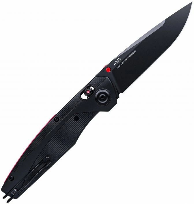 ANVKnives Zatvárací nôž A100 Elmax/GRN ALock DLC - black (ANVA100-016)