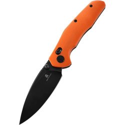 BESTECH Zatvárací nôž RONAN BarLock Black titanized SW - orange (BMK02H)
