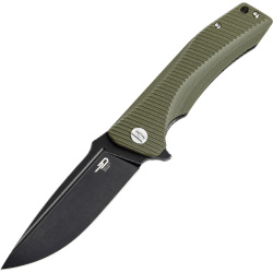 BESTECH Zatvárací nôž MAKO LinerLock Black titanized SW - green (BG27D)