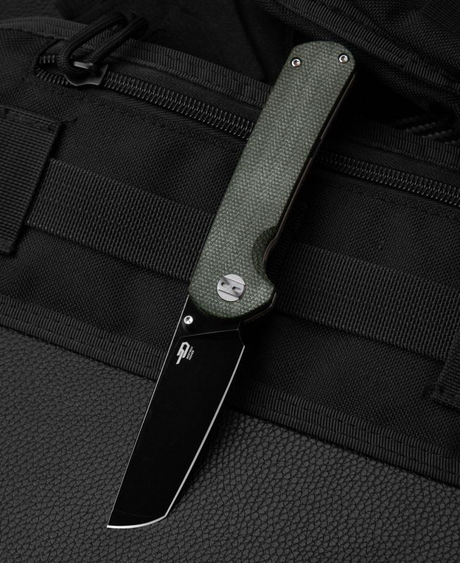 BESTECH Zatvárací nôž SLEDGEHAMME R LinerLock Black SW - green (BG31B-2)