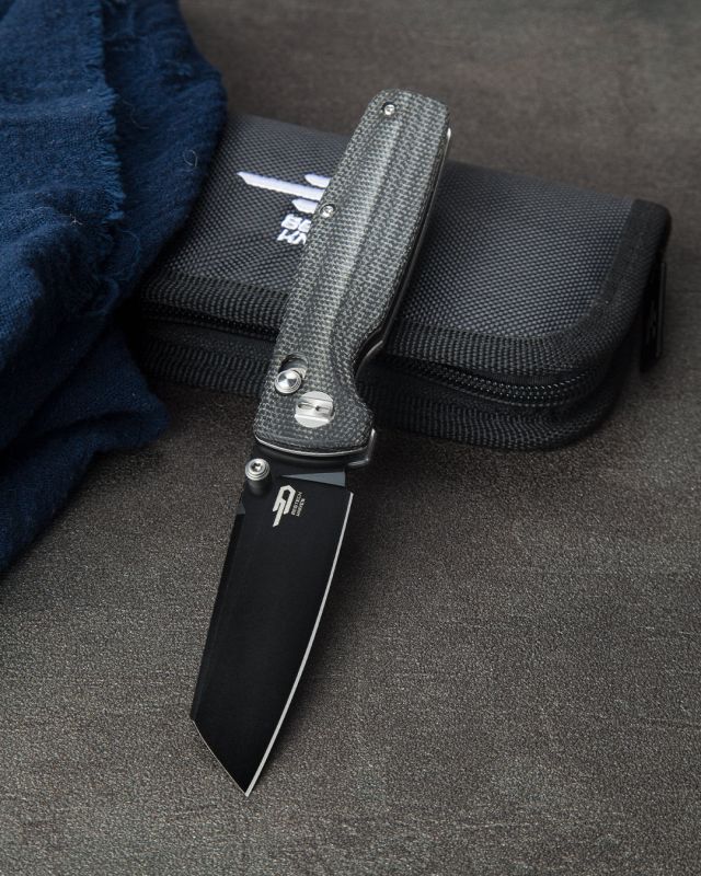 BESTECH Zatvárací nôž SLASHER BarLock Black SW - black (BG43A-2)