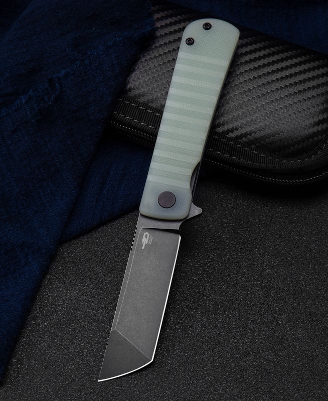 BESTECH Zatvárací nôž TITAN LinerLock Black SW - jade (BG49A-4)