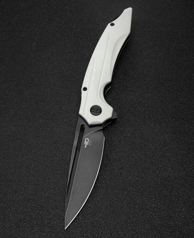 BESTECH Zatvárací nôž ORNETTA LinerLock Black SW - white (BG50E)