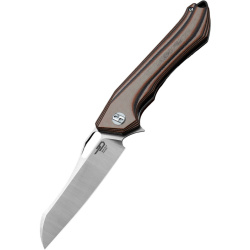 BESTECH Zatvárací nôž PLATYPUS LinerLock  - black / orange / beige (BG28C)