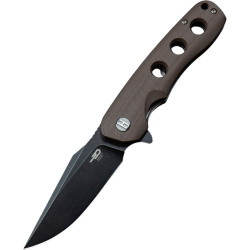BESTECH Zatvárací nôž ARCTIC LinerLock Black SW - Brown (BG33D-2)
