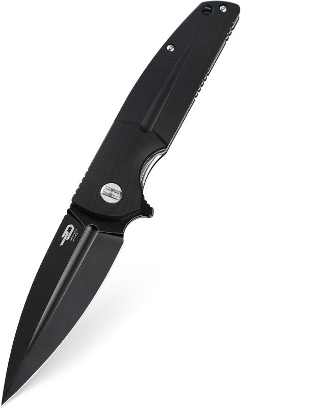 BESTECH Zatvárací nôž FIN LinerLock Black - black (BG34A-3)