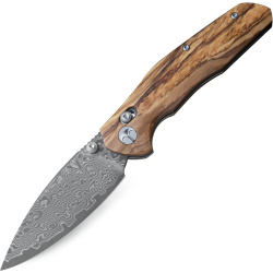 BESTECH Zatvárací nôž RONAN BarLock Damascus - olivewood (BMK02M)