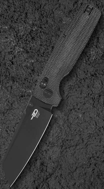 BESTECH Zatvárací nôž SLASHER BarLock Black SW - black micarta (BG56A-2)
