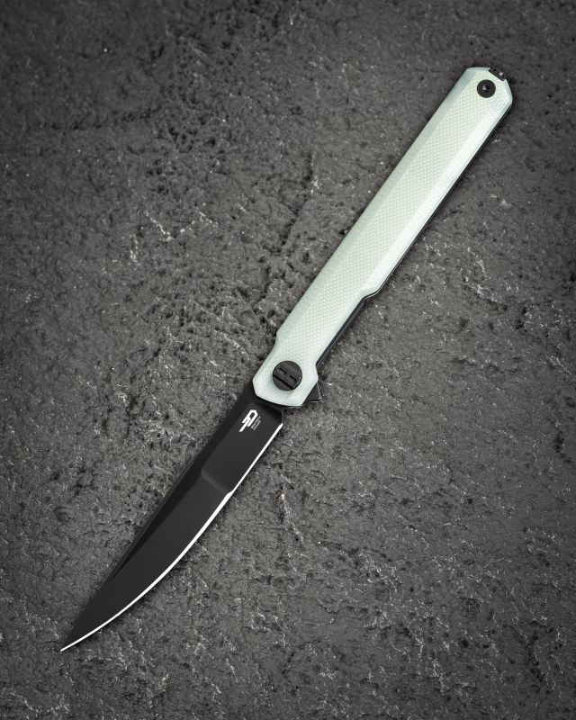 BESTECH Zatvárací nôž DUOZ LinerLock Black PVD - jade (BG65D)
