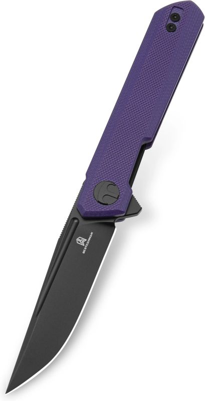 BESTECH Zatvárací nôž MINI DUNDEE LinerLock Black PVD - purple (BMK03J)