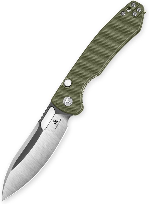 BESTECH Zatvárací nôž FIREBIRD ButtonLinerLock - OD green (BMK05C)