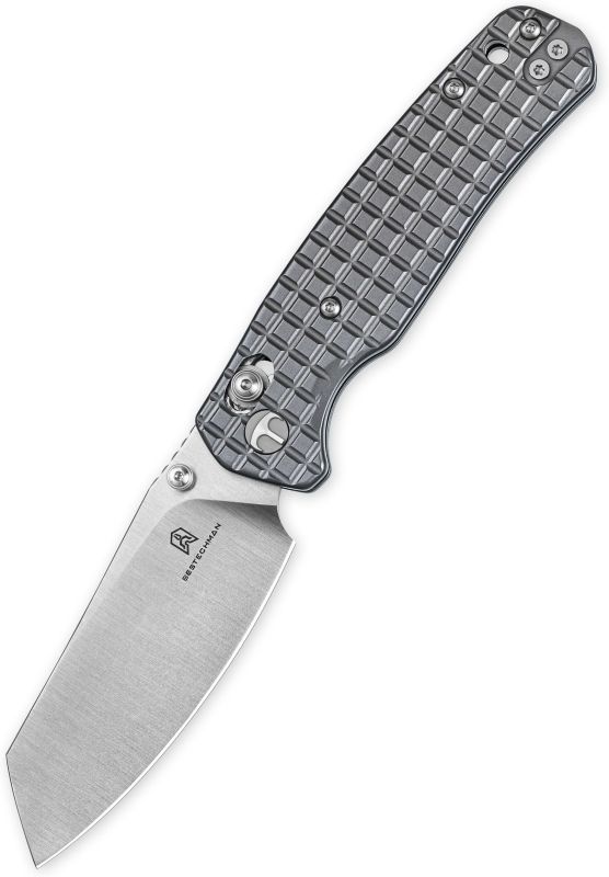 BESTECH Zatvárací nôž CICADA'S WING BarLock - Grey PVD (BMK06-S-1)