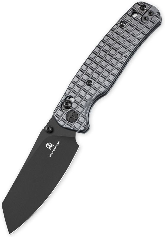 BESTECH Zatvárací nôž CICADA'S WING BarLock Black PVD - Grey PVD (BMK06-S-2)