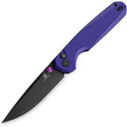 BESTECH Zatvárací nôž VELIX ButtonLock Black PVD - purple (BMK07F)