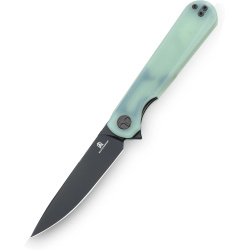 BESTECH Zatvárací nôž FLICK LinerLock Grey PVD - yellow (BMK13E)