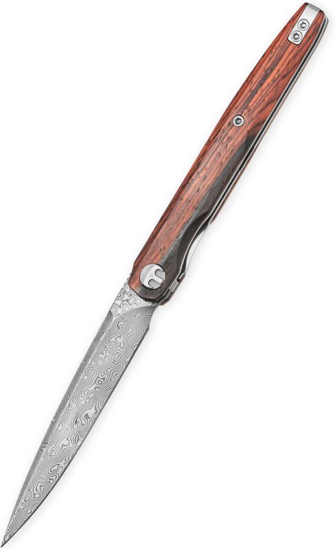 BESTECH Zatvárací nôž LANZA LinerLock Damascus - rosewood (BMK14-D-3)