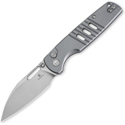 BESTECH Zatvárací nôž VECTOR ButtonLock - grey (BMK15B)