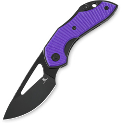 BESTECH Zatvárací nôž TRIASSIC LinerLock Black PVD - purple (BMK17C)