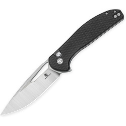 BESTECH Zatvárací nôž WHALEFIN ButtonLock - black (BMK18A)