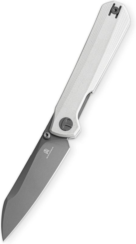 BESTECH Zatvárací nôž CURVEE LinerLock Grey PVD - white (BMK20D)