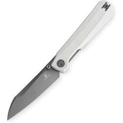 BESTECH Zatvárací nôž CURVEE LinerLock Grey PVD - white (BMK20D)