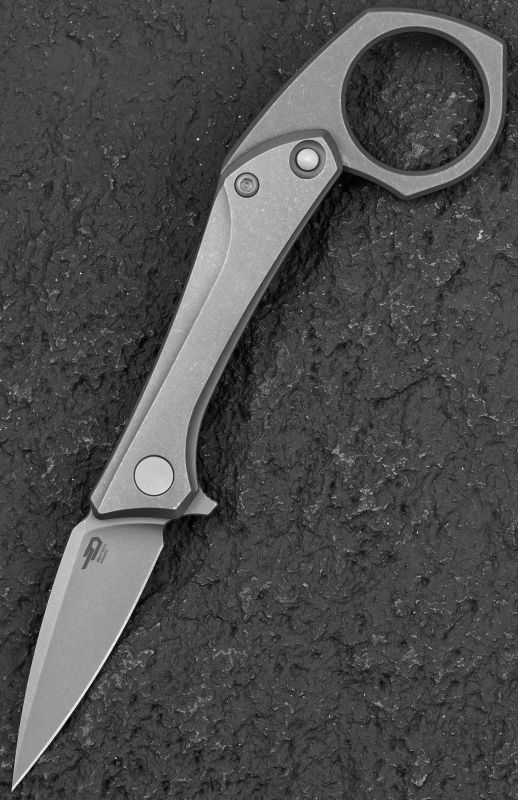 BESTECH Zatvárací nôž DUCI FrameLock - grey SW (BT2605B)