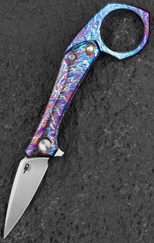 BESTECH Zatvárací nôž DUCI FrameLock - titanium lightning (BT2605D)